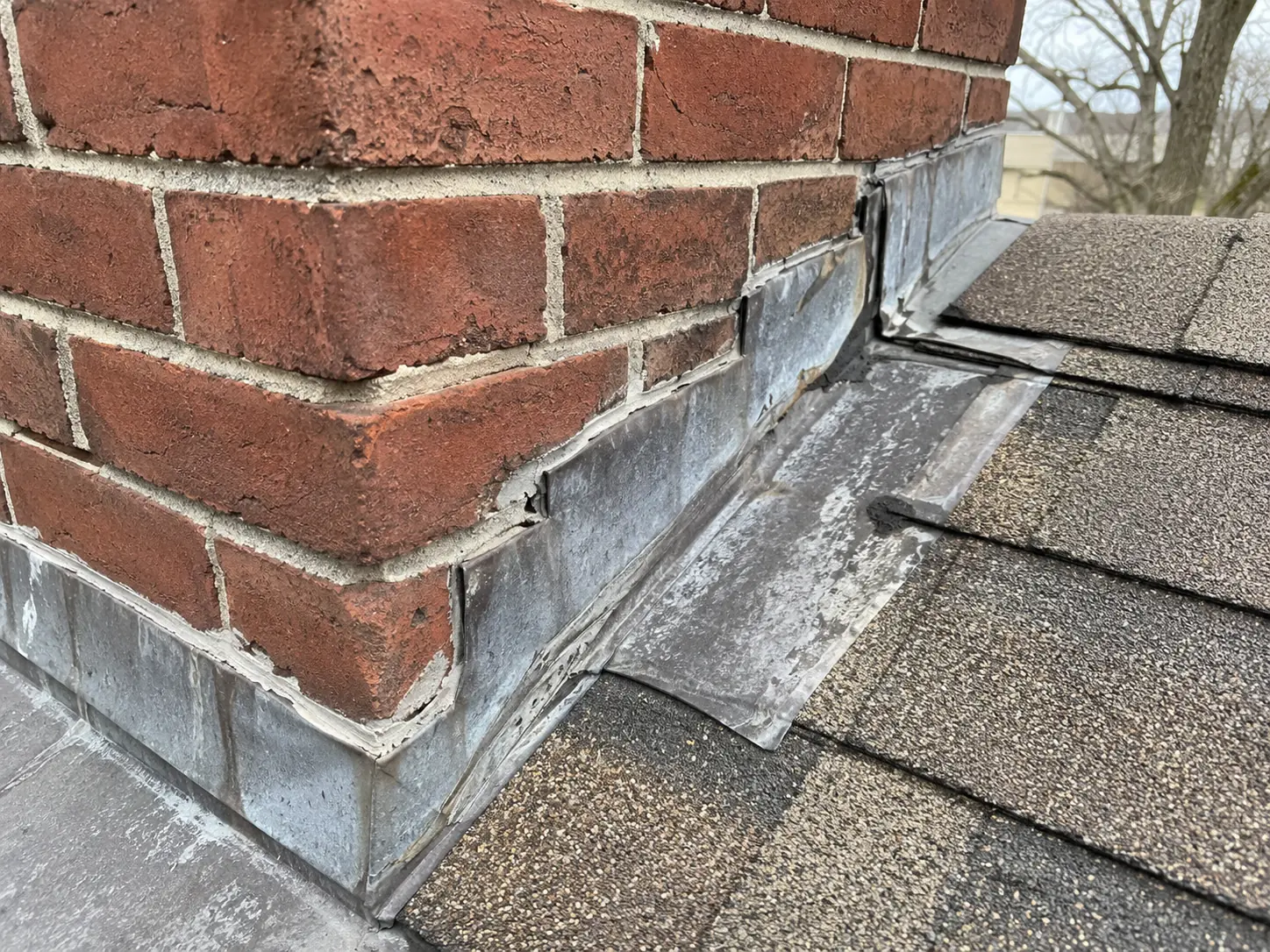 Flashing leak