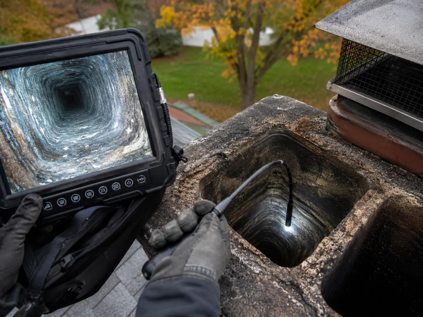 Professional chimney inspection in Connecticut