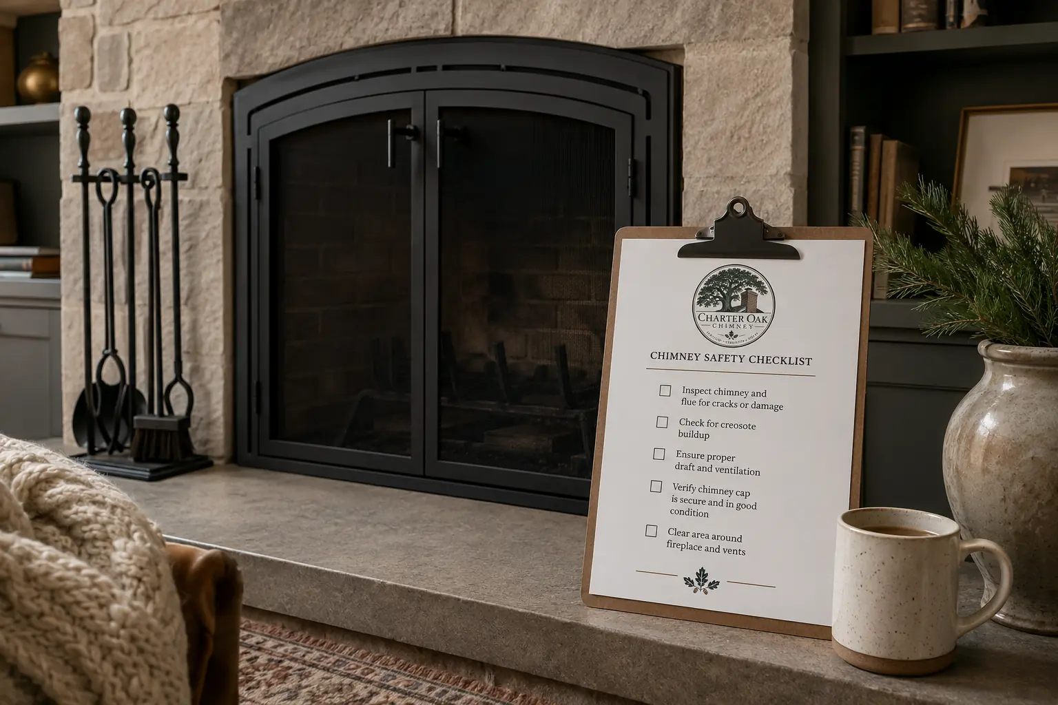 Fireplace and Chimney Safety Check in Connecticut
