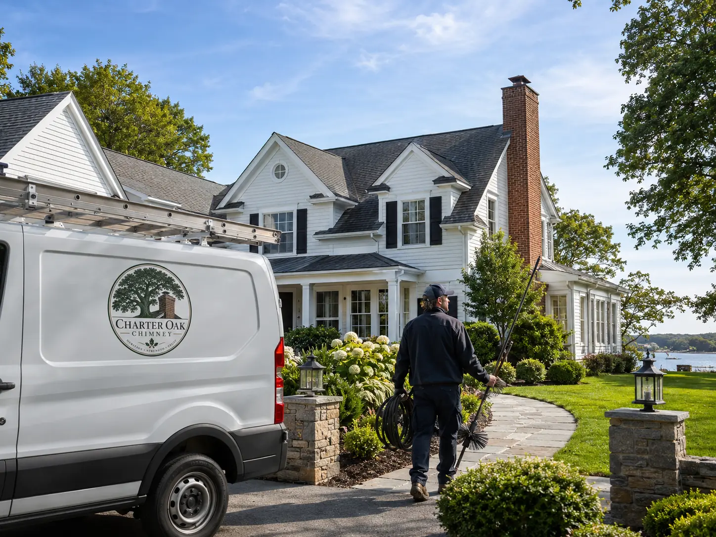 Chimney service in Westport